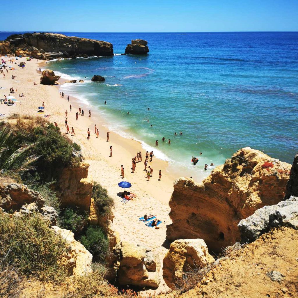Lato w Algarve widok na Praia de São Rafael